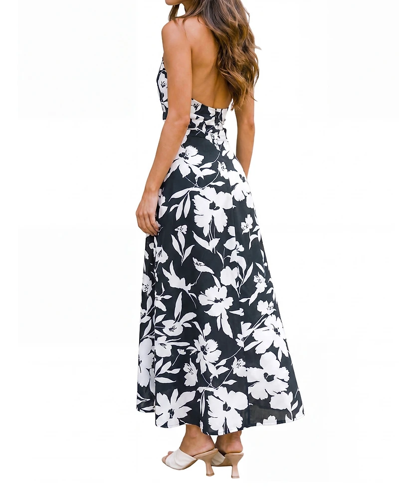Cupshe Women's New Romance Tropical Maxi Beach Dress