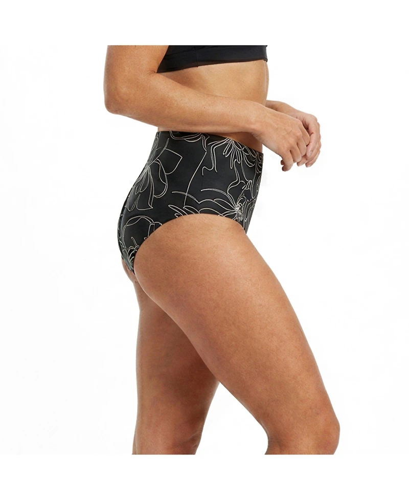 Calypsa Women's High-Waisted Bikini Bottom