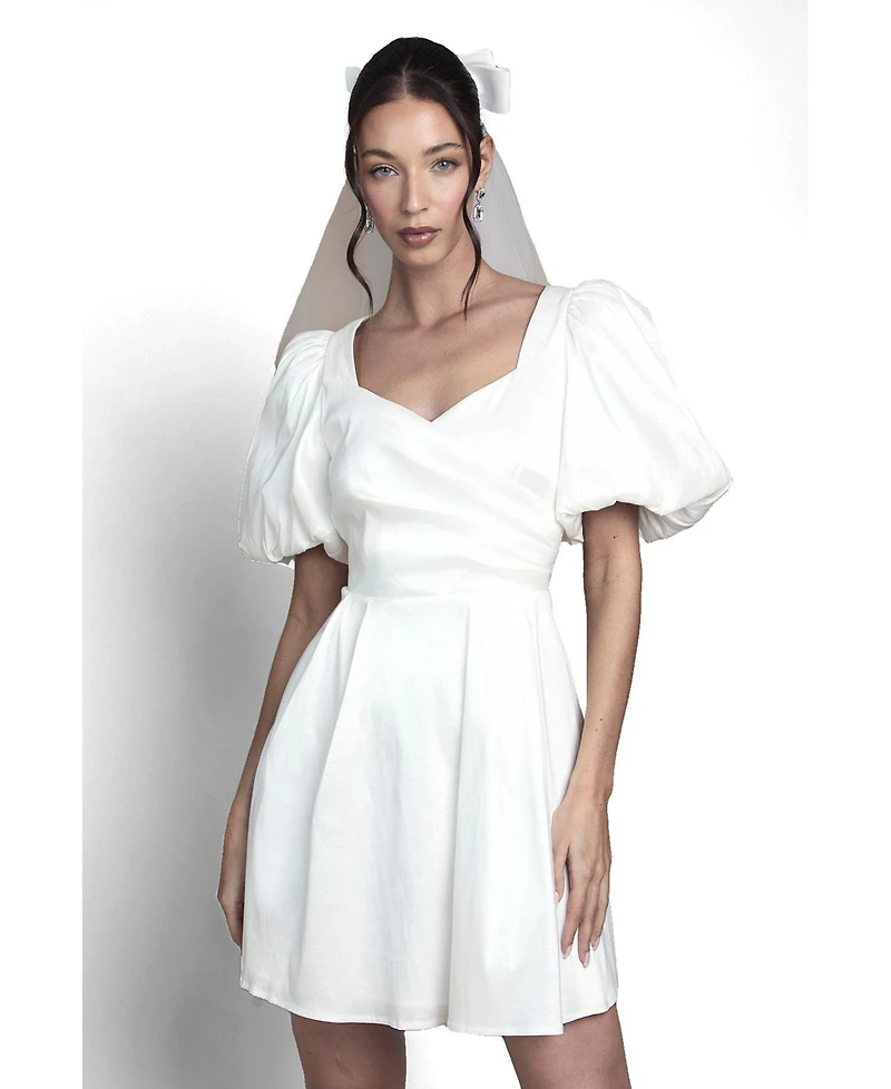 Coast Women's Puff Sleeve Mini Dress