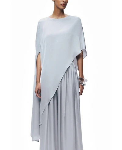 Nocturne Women's Draped Cape Blouse