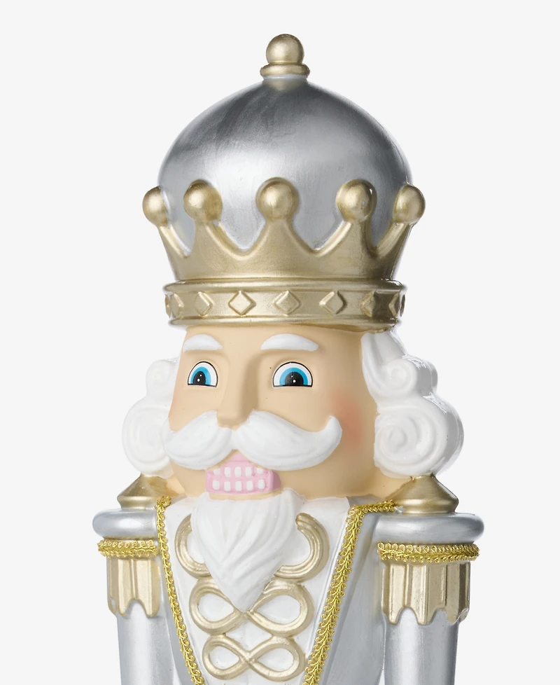 Holiday Lane Opulence Silver-Tone & Gold-Tone Nutcracker, Macy's Exclusive