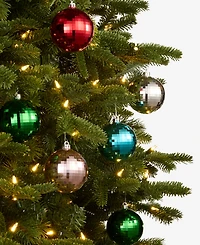 Holiday Lane Whimsy Shatterproof Red, Pink, Blue & Green Ball Ornaments, Set of 10, Macy's Exclusive