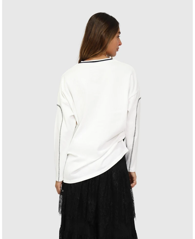 Belle & Bloom Women's Cool Shot Oversized T-Shirt