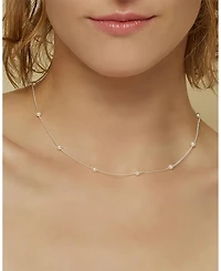 Bearfruit Jewelry Sterling Silver Infinite Cultured Pearl Necklace