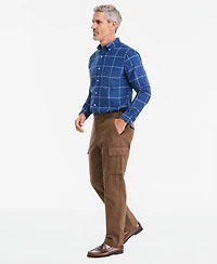 Club Room Men's Wide-Fit Dobby Stripe Cargo Pants, Macy's Exclusive
