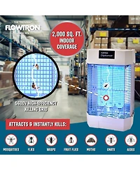 Flowtron Indoor Bug Zapper, Electric Insect Killer 120W Uv, Pheromone Lure, 2000 Sq Ft, Ul Certified