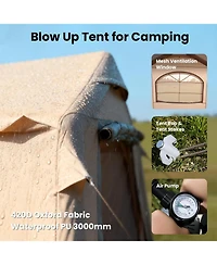 Aboron Inflatable Suv Tent for Camping with Large Awning Pu 3000mm Waterproof Oxford Portable Tailgate Blow Up Tent for Suv Car Jeep