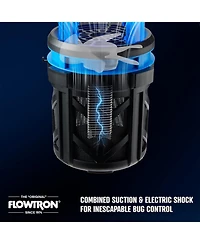 Flowtron Indoor Outdoor Bug Trap Zapper – Electric Insect Killer with Uv Light and Fan, 530SqFt