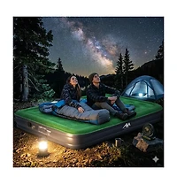 Ayamaya Nature Nest 10" Queen Air Mattress with Built-In Detachable Pump, Fast 3-Min Inflation, Portable Inflatable Bed for Camping and Guests
