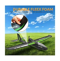 Bruce & Shark 4CH 2.4GHz Rc Glider Plane with Gyro & 3 Flight Modes, Rtf for Beginners & Pros