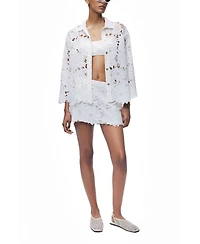 Nocturne Women's Broderie-Trim Mini Skort