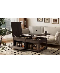 Streamdale Furniture Lift-Top Coffee Table with Hidden Storage and Adjustable Desktop