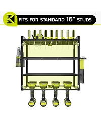 Xdovet Power Tool Organizer Wall Mount Rack Drill Holder Pliers Hammer Storage