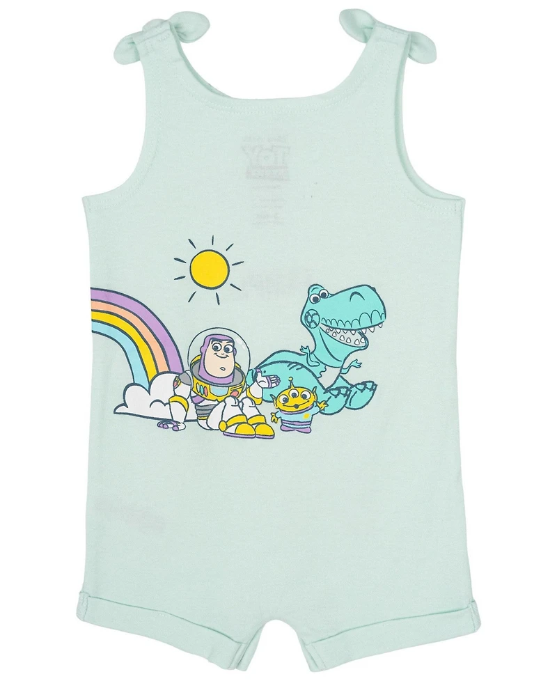 Disney Toddler Girls Minnie Mouse Winnie the Pooh Lion King Lilo & Stitch Simba Romper and Headband Newborn to