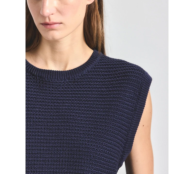 Derek Lam 10 Crosby Women's Vivienne Mesh Knit Sleeveless Sweater