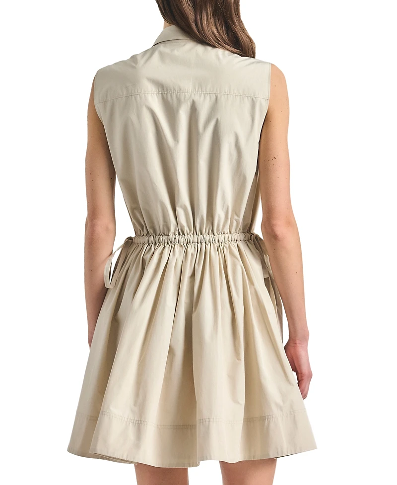 Derek Lam 10 Crosby Women's Tristan Sleeveless Drawstring Shirtdress