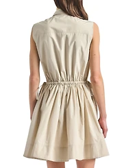 Derek Lam 10 Crosby Women's Tristan Sleeveless Drawstring Shirtdress