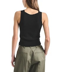 Derek Lam 10 Crosby Women's Dakota Scoop Neck Sweater Knit Tank Top