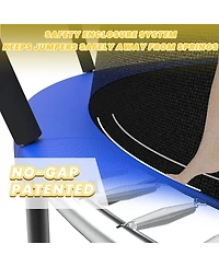 Zeny Trampoline with Enclosure - Recreational Trampolines Ladder and AntiRust Coating, Astm Approval Outdoor for Kids