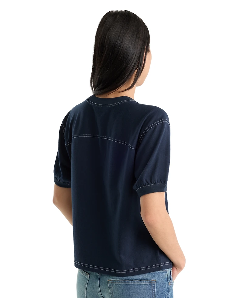 Good American Women's The Gym Crewneck T-Shirt