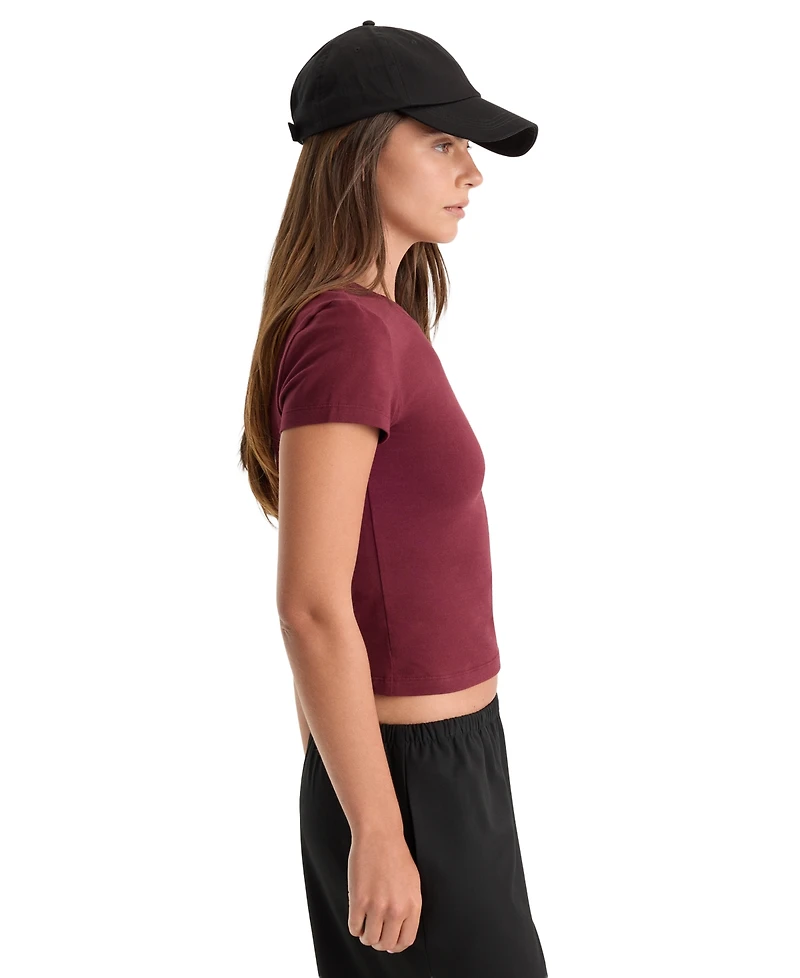 Good American Women's The Baby Crewneck T-Shirt
