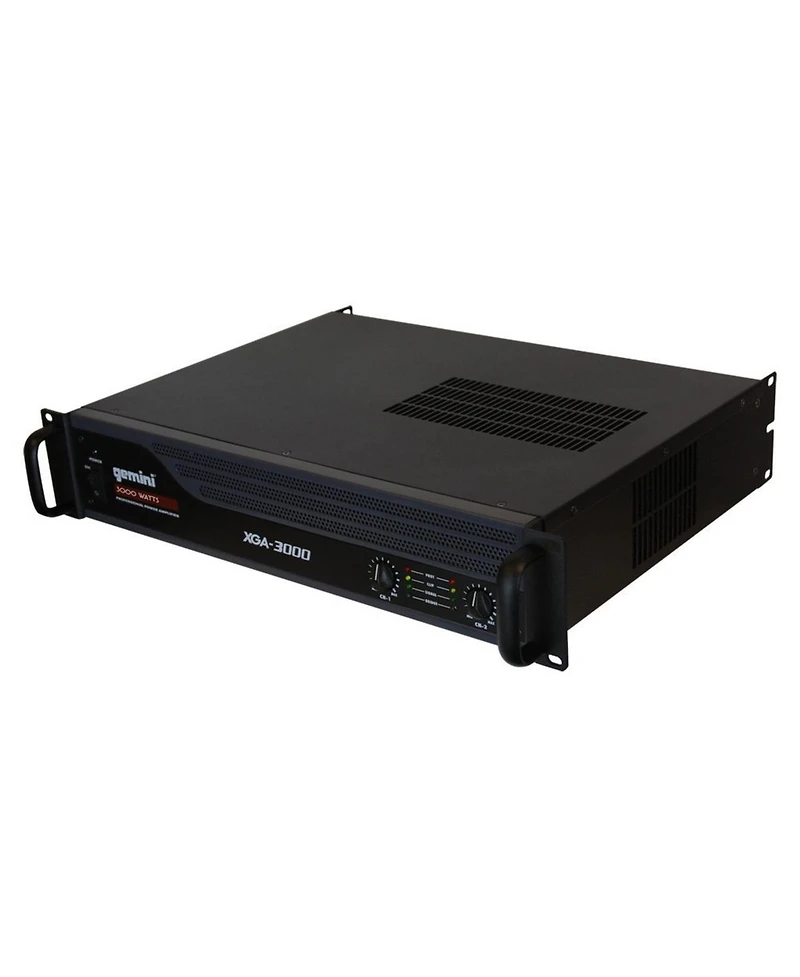 Gemini Sound Xga-3000 Class Ab 2x 200W Professional Dj Amplifier, Multizone, Rack Mount