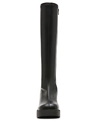 Madden Girl Women's Spy Stretch Knee High Block Heel Boots