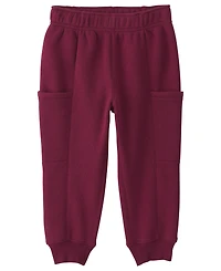 Carter's Toddler Boys' 2T-5T Football Fleece Henley Sweatshirt and Jogger Pants, 2-Piece Set