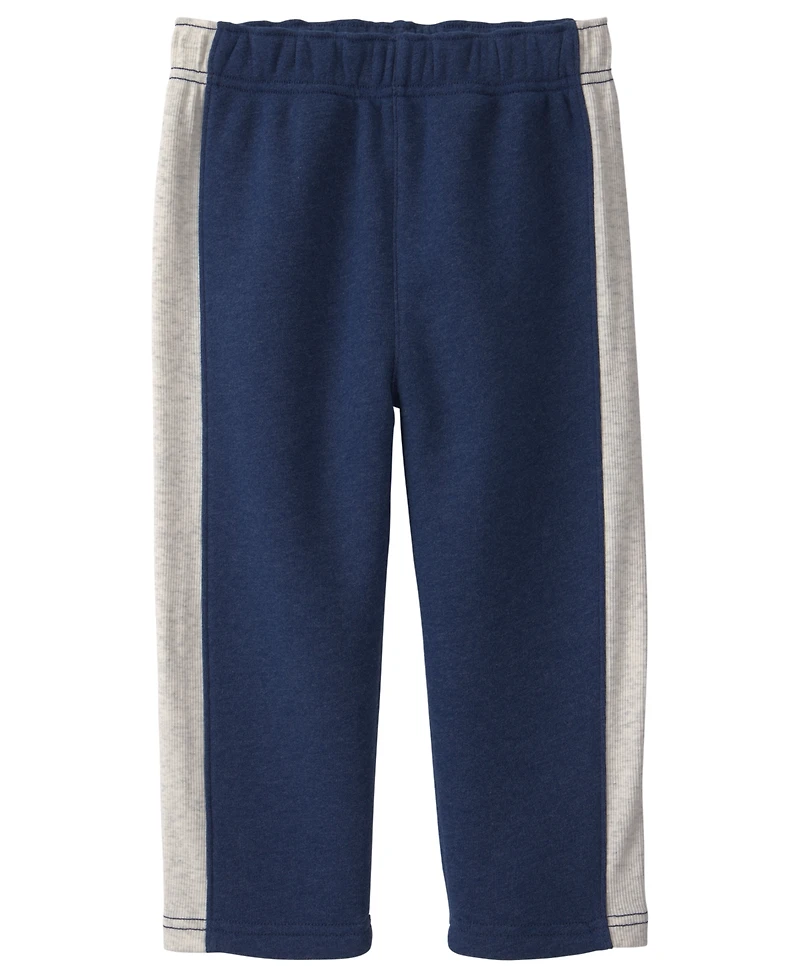 Carter's Toddler Boys' 2T-5T Color-Block Fleece Long-Sleeve Top, Sweatshirt and Pants, 3-Piece Set