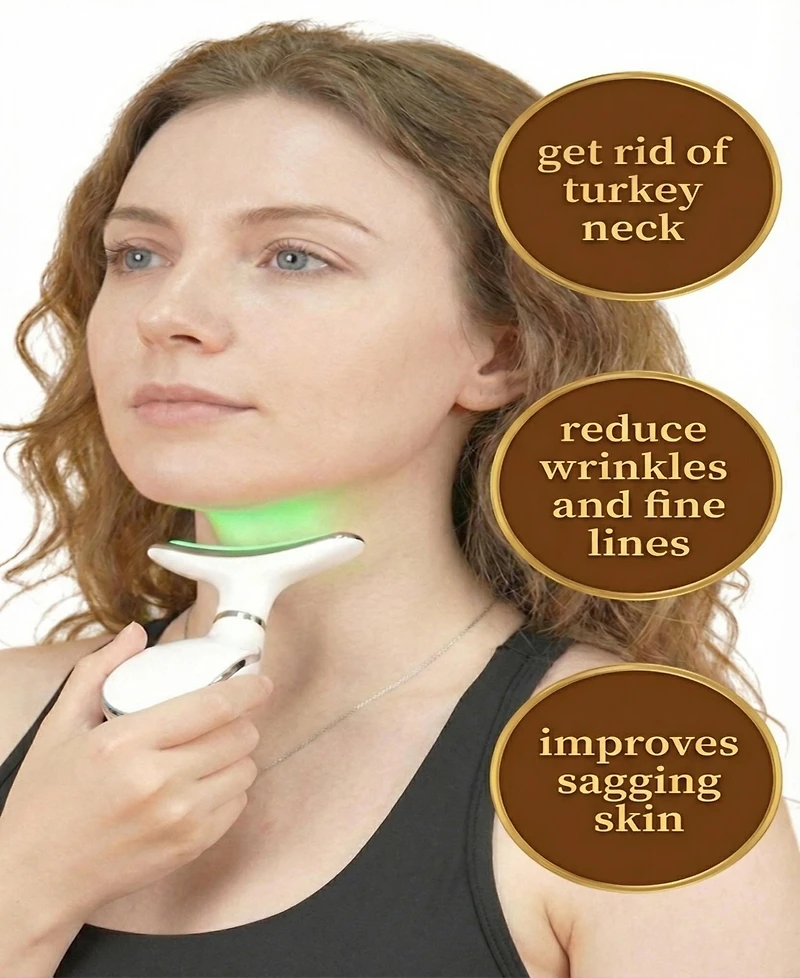 Lovery Led Light Based Multifunctional Face and Neck Beauty Massager Wand with Ems Technology