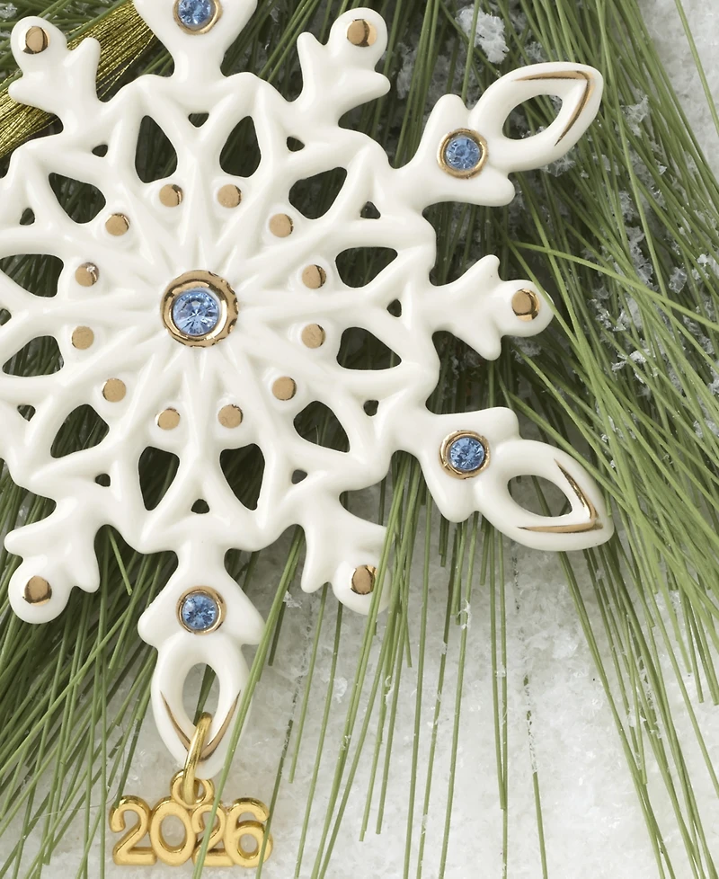 Lenox 2026 Gemmed Snowflake Ornament