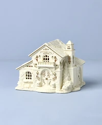 Lenox Mistletoe Park Lit Winery Figurine