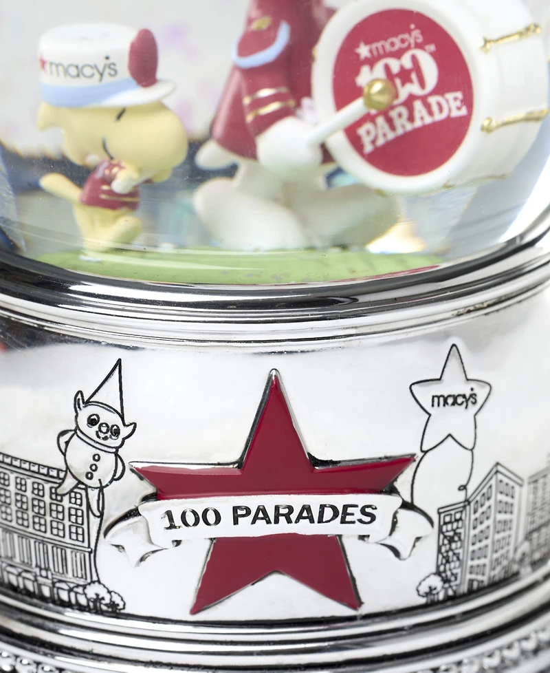 Lenox Peanuts Macy's 100th Parade Snow Globe