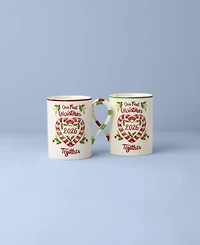 Lenox Holiday First Christmas Together Mug, Set of 2