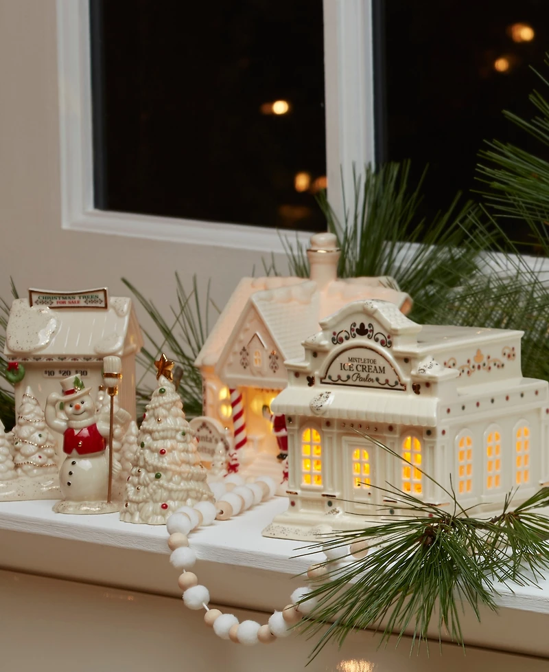 Mistletoe Park Light-up Santa's Cottage Figurine, Exclusively at Macy's