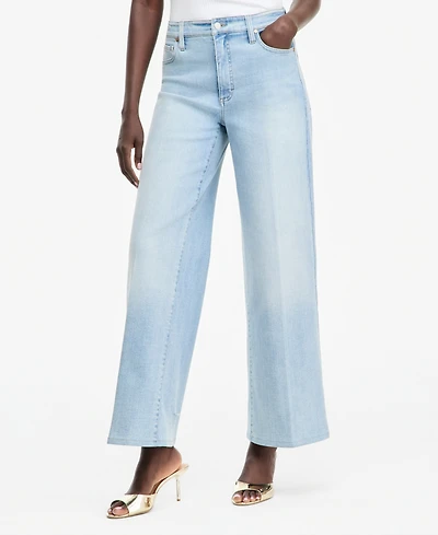 I.n.c. International Concepts Women's High-Rise Wide-Leg Jeans