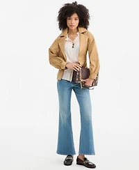 I.n.c. International Concepts Women's Belted Khaki Trench Double-Breasted Jacket, Macy's Exclusive