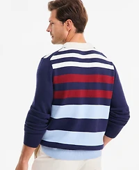 Club Room Men's Long-Sleeve Striped Polo Sweater, Macy's Exclusive