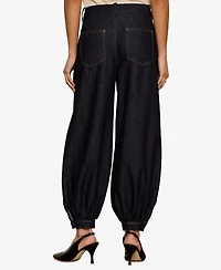 Sanctuary Women's Mid-Rise Balloon-Leg Ankle Jeans