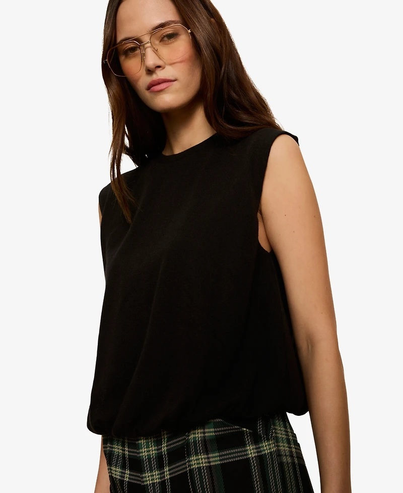 Sanctuary Women's Quinn Boatneck Bubble Top