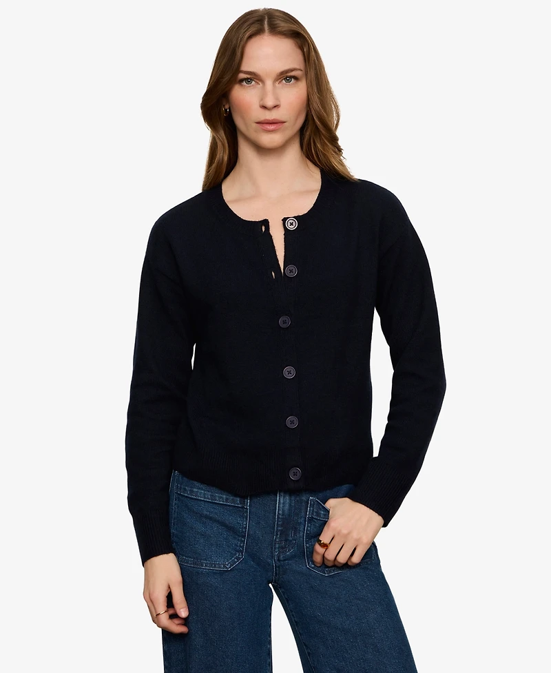 Sanctuary Women's Semi-Cropped Crewneck Sweater
