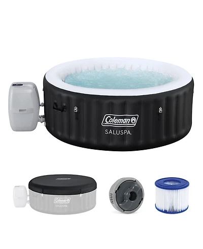 Coleman Miami 2-4 Person AirJet Inflatable Hot Tub with Cover, 71"x26