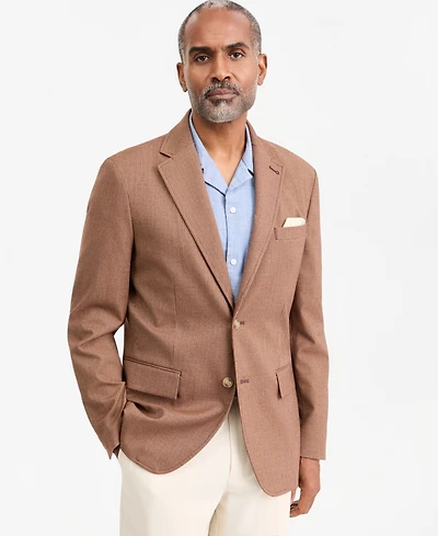 Club Room Men's Regular-Fit Houndstooth Notch-Lapel Blazer, Macy's Exclusive