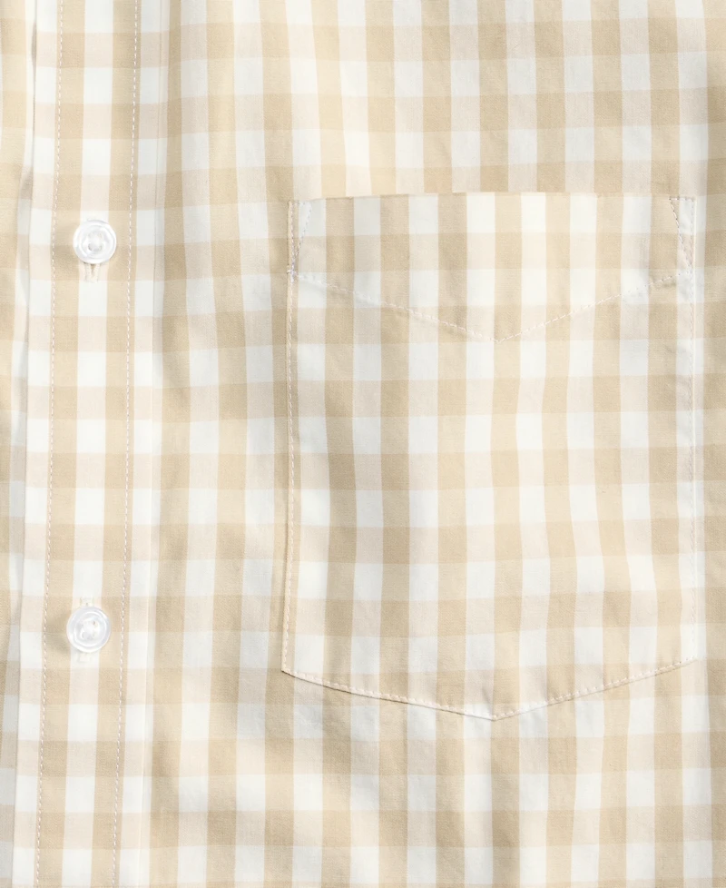 Club Room Men's Hemmy Plaid Poplin Short-Sleeve Shirt, Macy's Exclusive