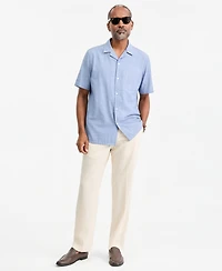 Club Room Men's Cotton Chambray Short-Sleeve Camp Shirt, Macy's Exclusive