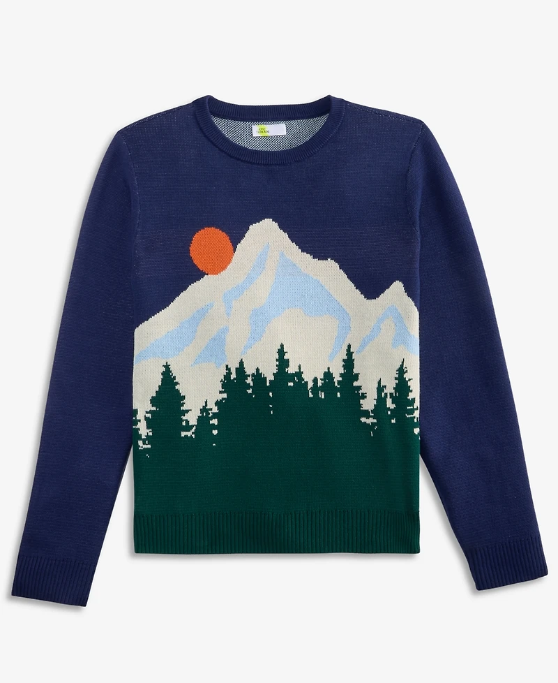 Epic Threads Boys' Xs-xl Long-Sleeve Mountain Sweater, Macy's Exclusive