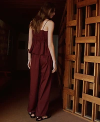 Mango Women's High-Waisted Baggy Pants