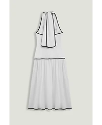 Nocturne Women's Binding Detail Halterneck Midi Dress
