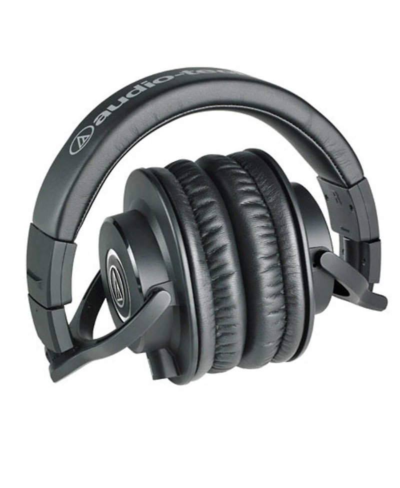 Audio-Technica Ath-M40x Professional Monitor Headphones with 9.8' Coiled and Straight Interchangeable Cables