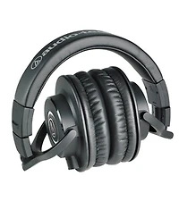 Audio-Technica Ath-M40x Professional Monitor Headphones with 9.8' Coiled and Straight Interchangeable Cables